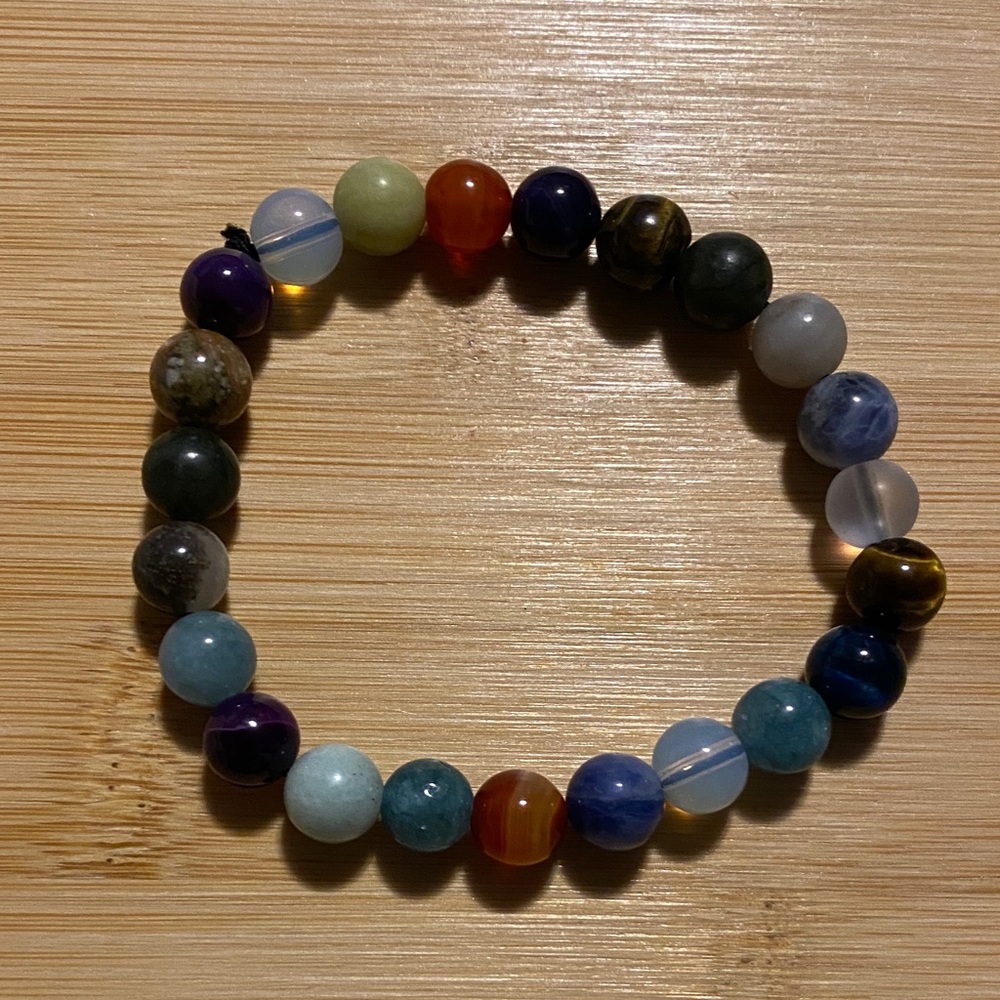 Multicolor Crystal Beaded Bracelet